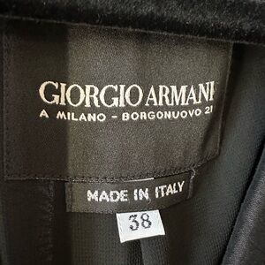 Giorgio Armani lLinen/ Silk Black Jacket